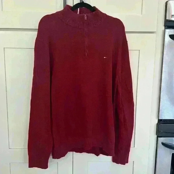 Tommy Hilfiger Half Zip Pullover Sweater - Picture 1 of 13